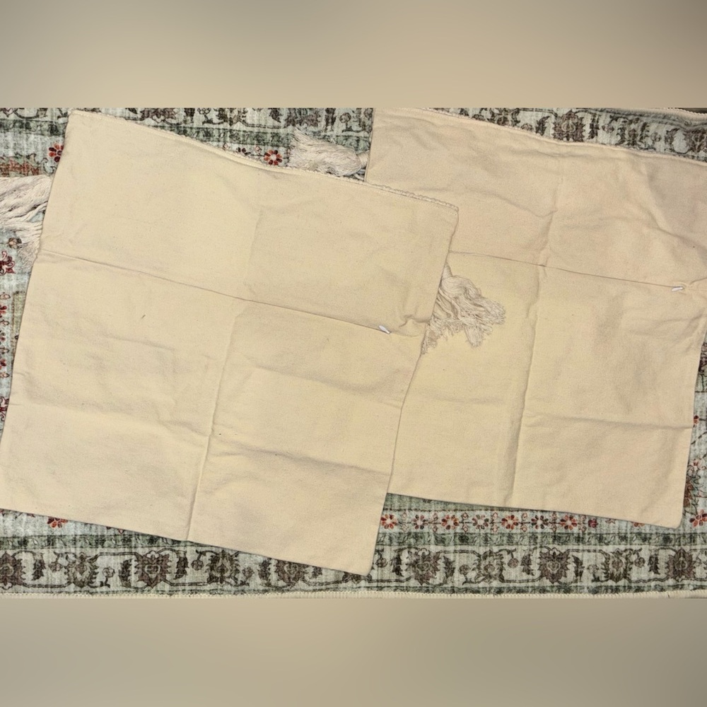 NIP | Cream Macrame Throw Pillow Covers W/ Tassels Set of 2 - Picture 14 of 14